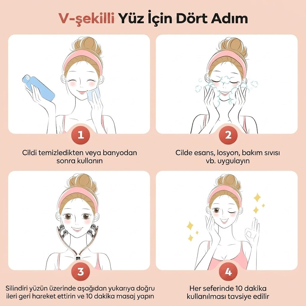 V-Luxe Contour Yüz Şekillendirici Mikroakım Masaj Aleti
