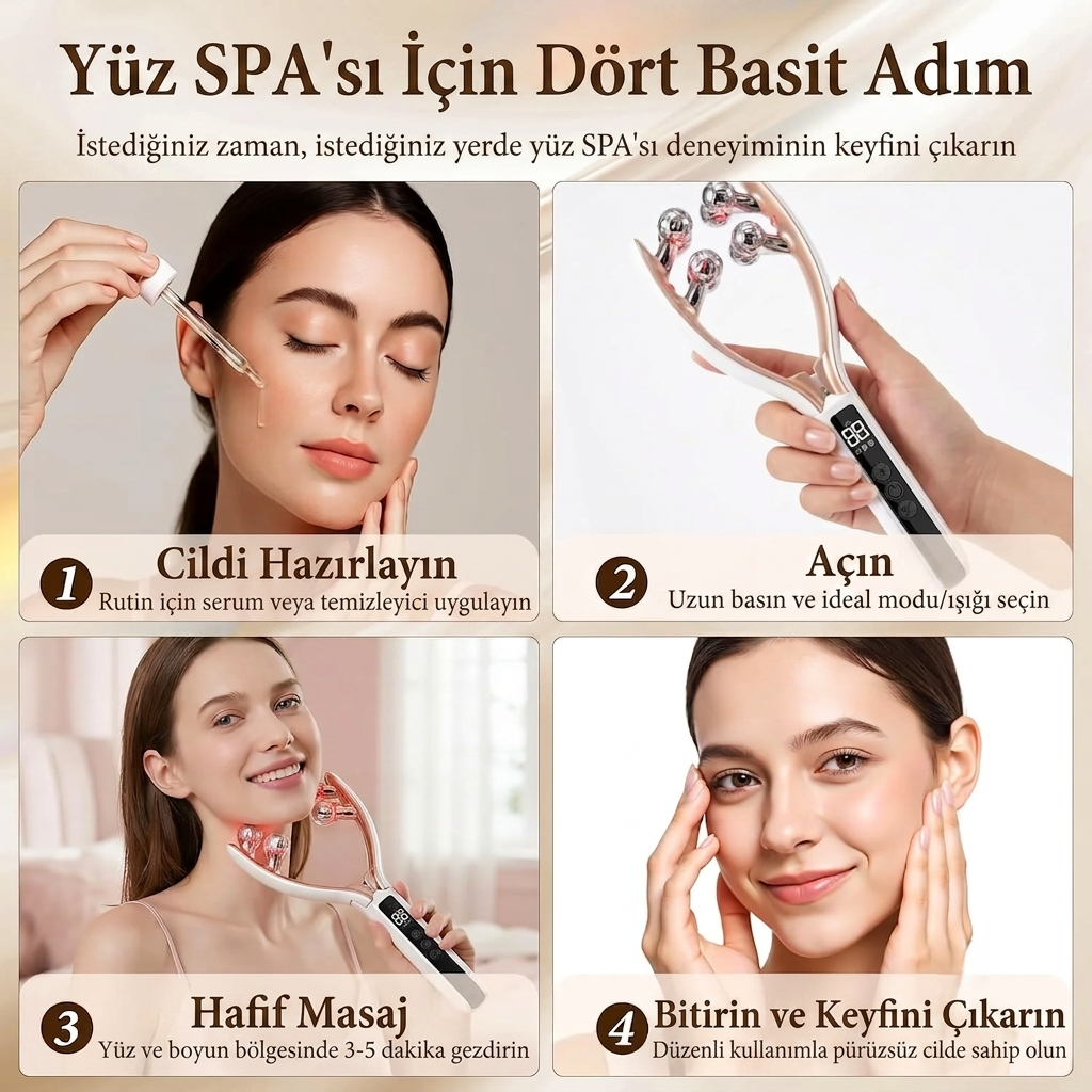 V-Luxe Contour Yüz Şekillendirici Mikroakım Masaj Aleti
