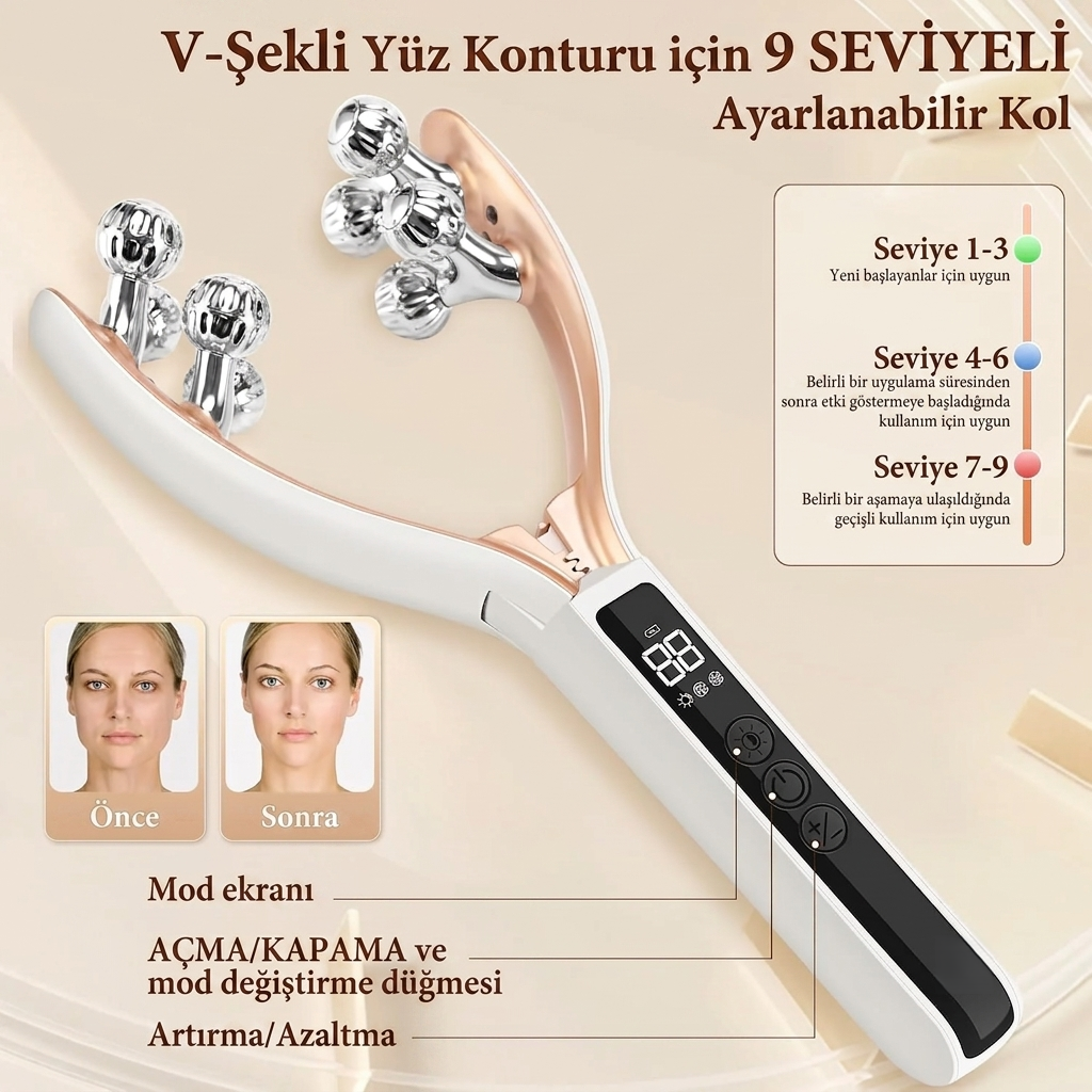 V-Luxe Contour Yüz Şekillendirici Mikroakım Masaj Aleti