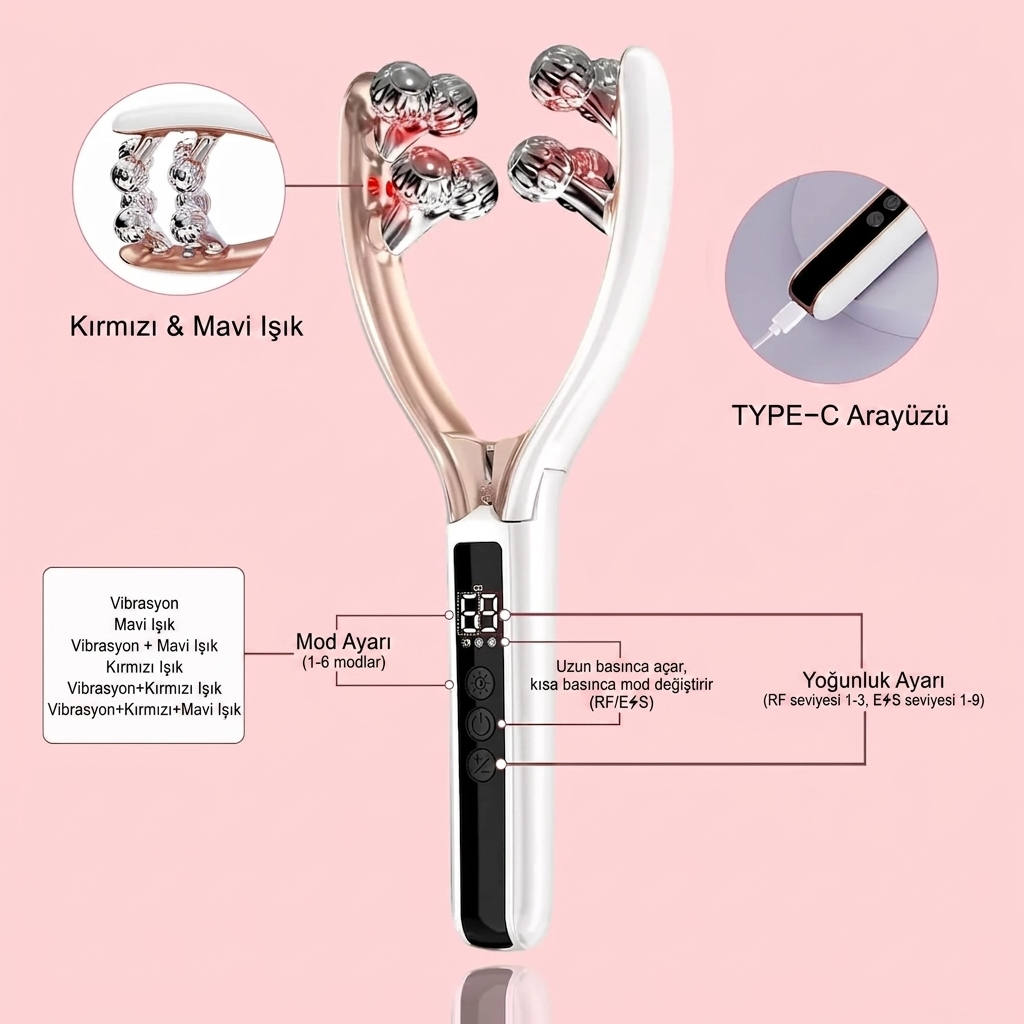 V-Luxe Contour Yüz Şekillendirici Mikroakım Masaj Aleti